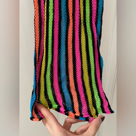 Beach Mesh Pull Over Dress - One Size (Fits Small To Large) - Picture 3 of 3